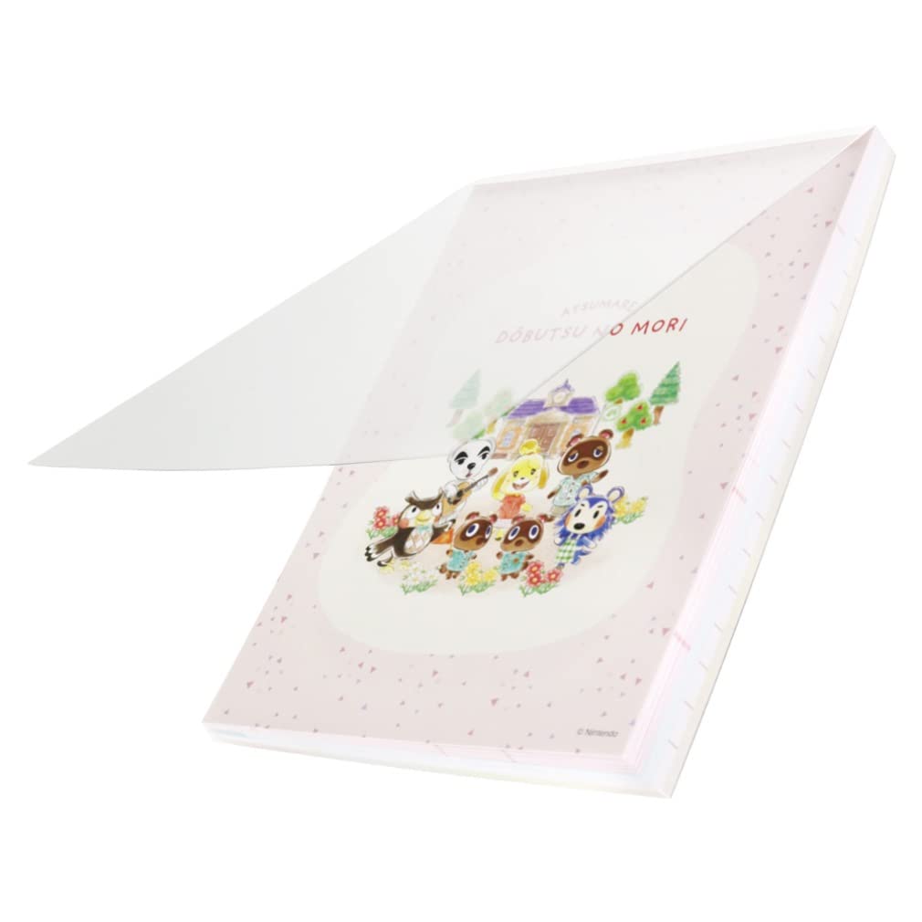 Amazon.co.jp: サンスター文具 あつまれどうぶつの森 メモ A6 ピンク