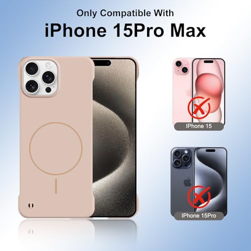 Coque minimaliste iPhone 15 Pro Max dorée finition premium luxe - 6