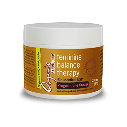 Organic Excellence Feminine Balance Therapy Progesterone Cream - 2 oz / 57g Jar