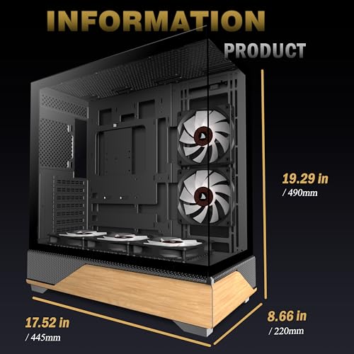 Boîtier PC 5 ventilateurs PWM ARGB pour éviter la surchauffe - 3