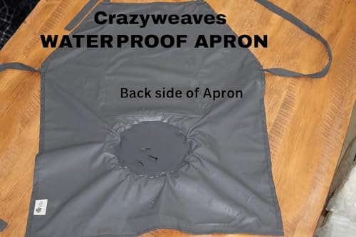 Image of Waterproof Printed Kitchen Apron for Women & Men, Adjustable Neck Cooking Apron with Front Pocket, Oil & Stain Resistant Apron for Cooking, Baking & Kitchen Use