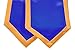 GraduationMall Plain Graduation Honor Stole Classic End Royal Blue With Gold Trim Unisex Adult 72