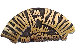 Placa con Letrero Bíblico en Español: Decoración inspiradora Salmo 23