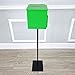 FixtureDisplays® Green Metal Donation Box Floor Stand Lobby Foyer Tithes & Offering Suggestion Collection Ballot Box 11065+10918-GREEN-NF