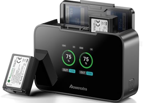 Powerextra 2pcs 1500mAh NP-FW50 Battery with 20W Fast Charger