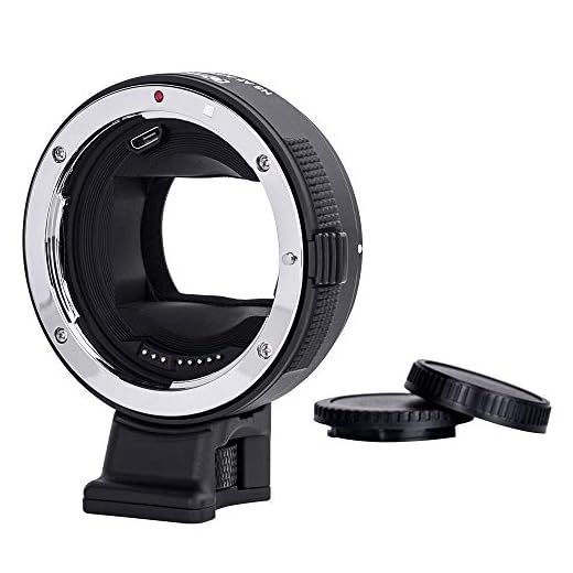Commlite for Canon EF/EF-S Lens to Sony E-Mount Cameras High-Speed Electronic AF Lens Adapter for Sony A7 A9 A7II A7RII A7RIII A6000 A6300 A6500 (V22 Version)