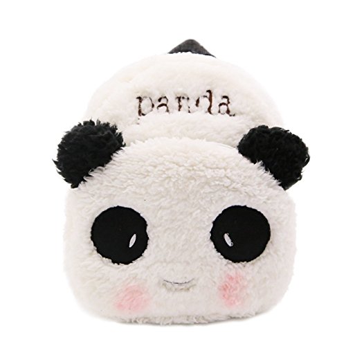 Elonglin Petit Sac à Dos Enfant Garderie Maternelle Sac Creche Animaux École Primaire Cartoon Mignon pour bébé Fille garçon 1-3 Ans Sac à Dos Cartable Sac à Dos Préscolaire Zippé en Peluche Panda