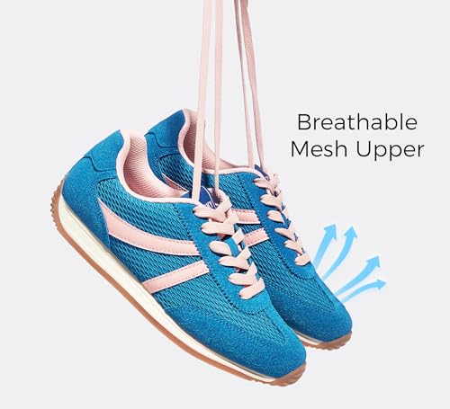 LUCKY STEP Women's Retro Fashion Sneakers Non Slip Comfortable Casual Running Shoes Breathable Classic Walking Trainers2