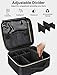 Chomeiu Travel Makeup Case, Professional Cosmetic Makeup Bag Organizer,Accessories Case, Tools Case (Small, BLACK)