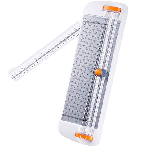 YyDDs Recortadora de Papel de 12 Pulgadas, máquina cortadora de Papel de Escritorio Liviana con Regla precisa, cortadora para Tarjetas de Papel Artesanal, Papel Laminado fotográfico