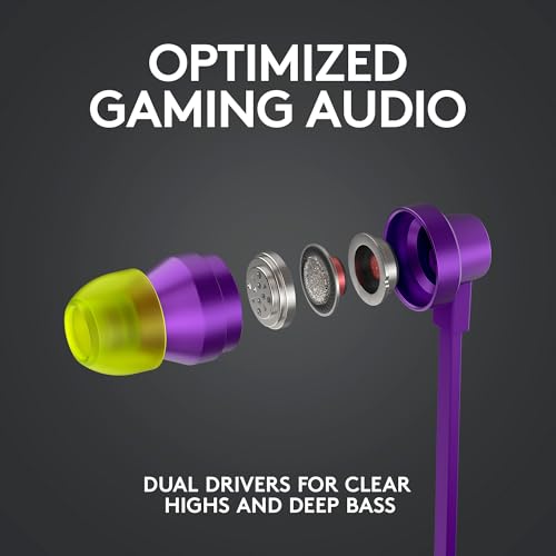 Logitech - G333 in-Ear Gaming Headphones Purple