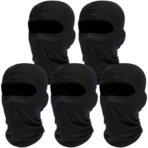 Image of ROXUN Balaclava Ski Mask, 5 Pack Neck Gaiter Motorcycle Summer Cooling | UV Protection Shiesty, Windproof Scarf for Men /Women, Face Mask, Versatile Use
