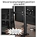 Quad Monitor Mount for 17-32 Inches - Fully Adjustable Heavy Duty 4 Monitor Arm Desk Mount, Max Load 22lbs per Screen, Clamp/Grommet, VESA 75/100 mm, Black