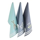 DII Tabletop Collection, Happy Camper Collection, Dishtowel Set, Lakeside, 3 Piece