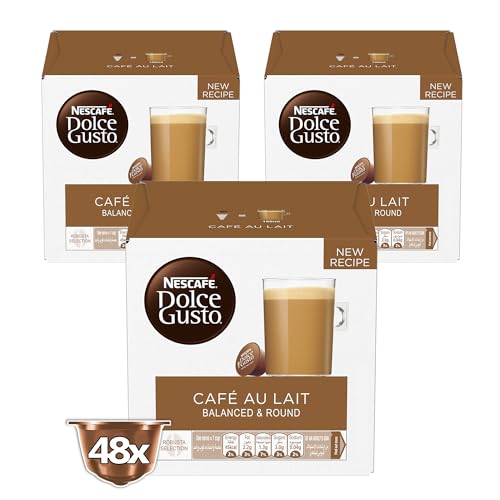 Nescafe Dolce Gusto Cafe Au Lait Coffee Capsules (48 Capsules)