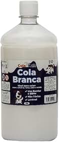 Cola Branca PVA 500g, Não Tóxica, Lavável, para Uso Escolar, Artesanato e Slime