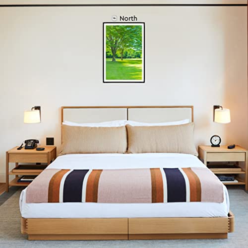Image of Vastu Vardan Green Scenery Painting With Frame | Natural Paintings for Living Room | Size 54 x 40 cm | Wall Scenery for Bedroom, Office, Home Decor | Green Painting Artwork