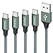 Produktbild USB C Kabel [4Stück 0.5M 1M 2M 3M] Nylon Ladekabel USB C Fast Charge Schnellladekabel USB Typ C Kabel für Samsung Galaxy S20 S10 S9 S8 Plus Note 20 10 9 8 A3 A5 2017, Huawei P20 P10, Sony Xperia usw