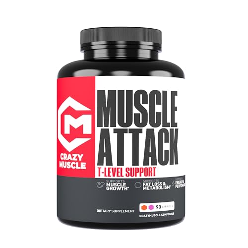 Crazy Muscle Testosterone Booster for Men w DHEA - 100mg