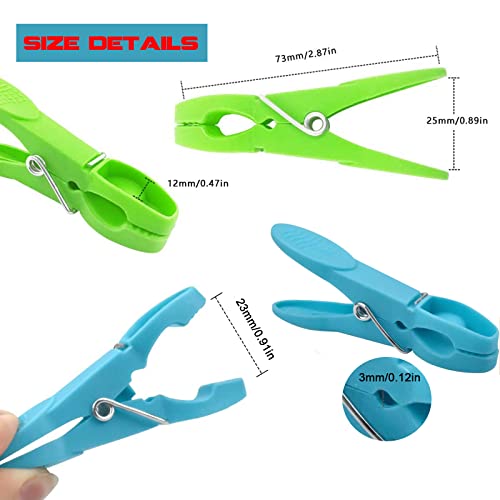 MUFEKUM 72 PCS Laundry Clothes Pegs for Washing Line Long Lasting & Reusable Pegs, Strong Grip Clips Clothes, Jeans, Socks - Image 2