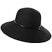 Produktbild Comhats Damen Strohhut, breite Krempe, knautschbar, LSF 50, Sonnenhut, Strand, Urlaub, Garten, Angeln Gr. L, 00713_schwarz