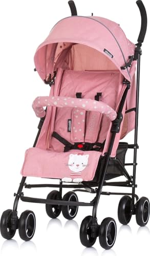 Chipolino Kinderwagen Milano Buggy bis 22 kg, Rückenlehne verstellbar, faltbar, Farbe:rosa