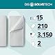 Papernet Dissolve-Tech V-Falz Papierhandtuch 411169 | 2-lagig Schnellauflösende Papierhandtücher Weiß | Kompatibel mit Dispenser C/V 417204, 416143 | 15 Packungen à 210 Blatt 21x22 cm