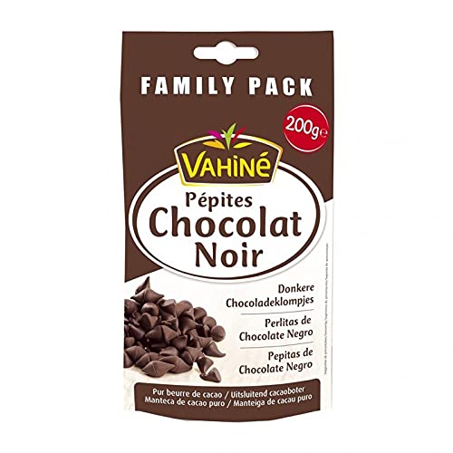 Vahiné Pépites de Chocolat Noir Family Pack 200g (lot de 3)