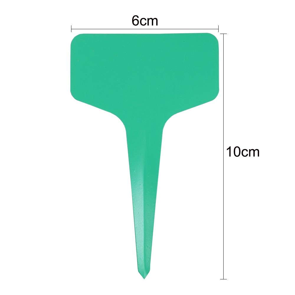 20 Etichette Per Piante In Plastica Tipo T - Marcatori Da Giardino, Bianchi E Riutilizzabili