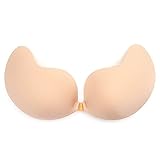 ONine Strapless Self Adhesive Bra Invisible Backless Push Up Sticky Bras for Women, A-DDD, Cup A