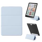 Vane Oak Magnetic Detachable Trifold Stand Case for 7'' Kindle Paperwhite 12th Gen 2024 and Kindle Colorsoft Signature Edition, Slim PU Leather Case with Auto Wake/Sleep, Light Blue