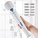 Handheld Cordless Personal Wand Massager - 8 Powerful Speeds and 20 Patterns - echargeable Hand Massagers for Sore Muscles - Hand Held Massage Tool for Neck & Back
