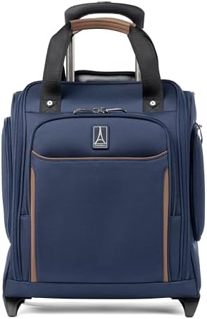 Travelpro Crew Classic Lightweight Softside Luggage, Rolling Underseat Carry on Bag, 14" Laptop or Tablet Sleeve, Men and Women, 17-Inch