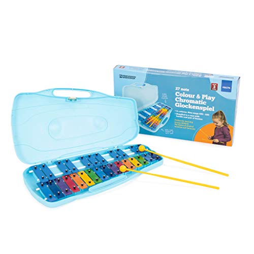 Percussion Workshop Glockenspiel cromática con funda, 27 colores Cover