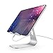 Price comparison product image Adjustable Tablet Stand, YOSHINE Tablet Holder: Desktop Aluminum Stand Dock Mount Cradle Compatible with iPad Air Mini Pro Samsung Galaxy Tabs, All Phones, E-readers and Tablets (4-13 Inch) - Silver