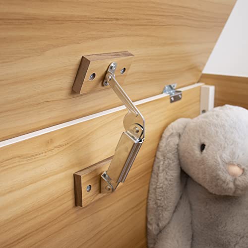 Coffre de rangement à jouets avec couvercle à charnière sécurisée - 7