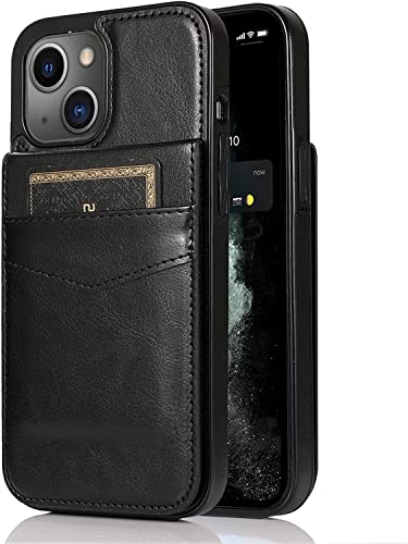 Coque antichoc iPhone 13 Mini SCHIK fine en TPU noir avec cartes
