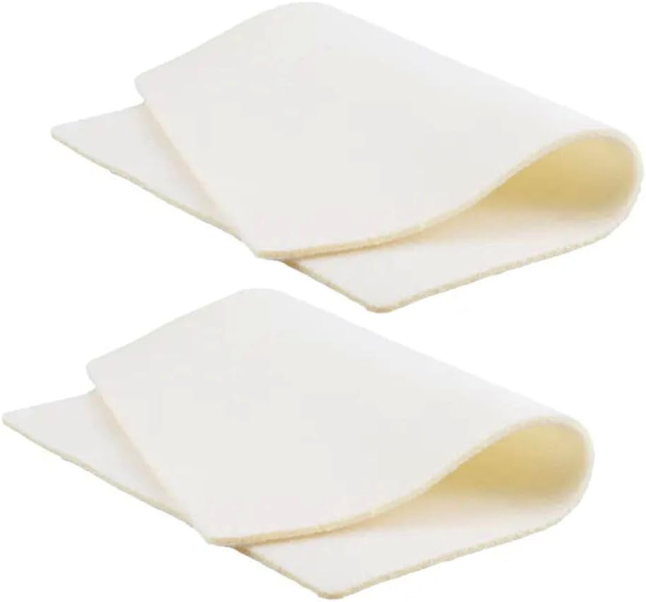 2Pcs Soft Flocking Sponge Bead Mat Rectangle Beading Mat Pad Bead Stringing Jewelry Making Work Crafting Mats for Beading, DIY Art Crafts and Jewelry Making Beading Supplies, 12.4X9.25inches, White