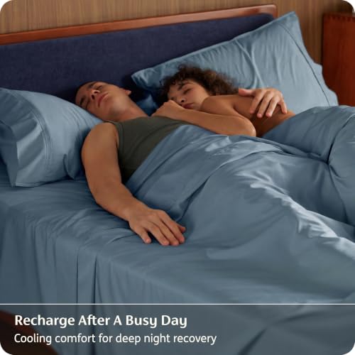 Bedsure PureWoven Rayon Derived from Bamboo and Cotton Cooling Sheets Queen by Bedsure - Used condition - Image 3
