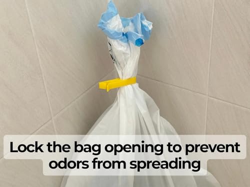 Image of Pack of 8 - Dustbin Bag Holder Clip - Anti-Slip Trash Bag Locks | Universal Fit for Dustbins | Eco-Friendly Bioplastic | Keeps Bags from Falling Inside (8 Pcs.)