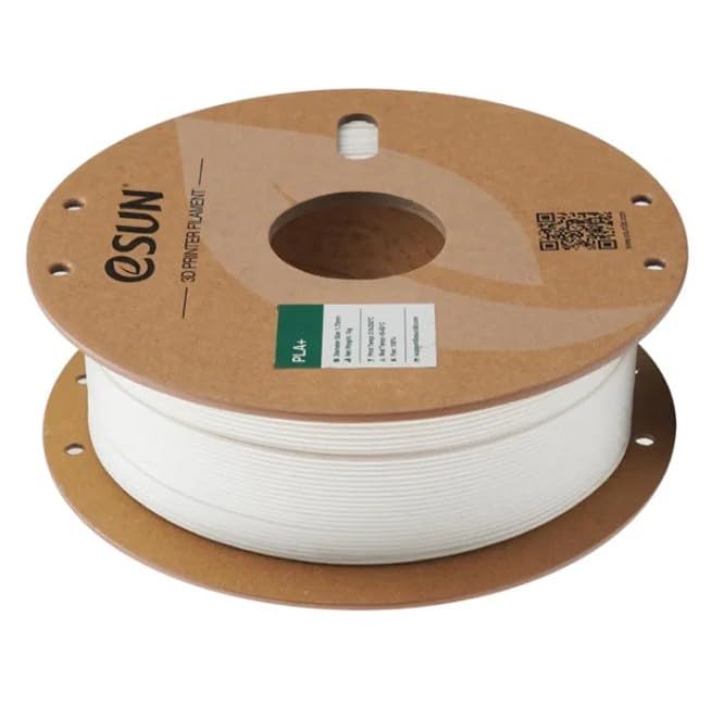 Image of eSUN High Speed PLA+ Filament 1.75mm, 3D Printer Filament Speedy PLA Plus for Fast Printing, Dimensional Accuracy + /- 0.03mm, 1KG (2.2 LBS) Milky White