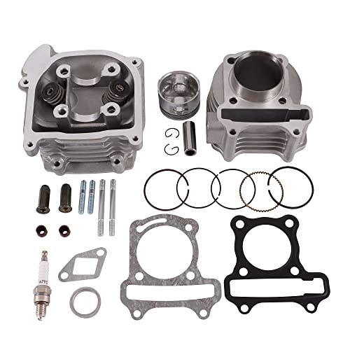 GOOFIT 47mm Big Bore Cylinder Kits Replacement for 80cc 4 Stroke 139QMB GY6 ATV Go Kart Quad Scooter