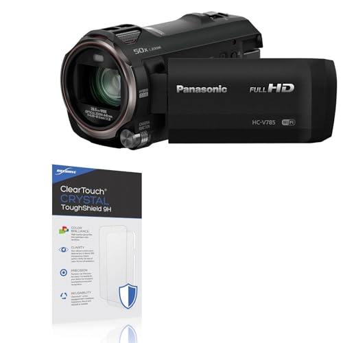 BoxWave Screen Protector Compatible with Panasonic HC-V785K - ClearTouch Crystal ToughShield 9H (2-Pack), Clear 9H Tough Flexible Film Screen Protector