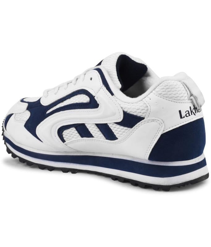 Image of Lakhani aashirwad Men's Sports Shoes | Lightweight Breathable Running Shoes for Men | Mesh Upper, Rubber Sole | Flexible, Comfortable Lace-Up Athletic Shoes