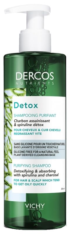 Dercos Nutrients Champú Purificador Detox 8.5 fl oz