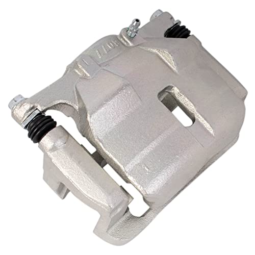 Image of TRQ Front Brake Caliper Set Zinc Coated Brackets Hardware Compatible with 2014-2018 Nissan Rogue