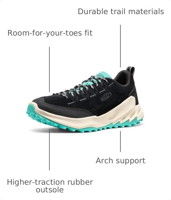 Image of KEEN Men's Jasper Zionic Durable Tread Suede Climbing Approach Style Hiking Shoes