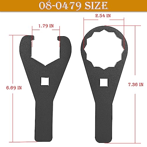 Image of 08-0479 ATV Axle Wrench Set 45.5mm & 56mm Fits for Honda TRX 250X, 300X, 300EX, 400X, 400EX, 450R, and 450EX