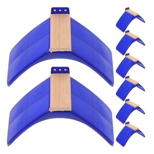 CHICAMPERA 8 Stück Teiliges Tauben sitzbrett aus Naturholz und Kunststoff Sichere Vogel sitzstange für Tauben Papageien und Hühner Stabiler Vogelspielplatz für Gesundes Krallen Training