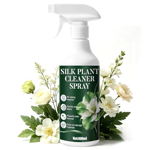 kuailaya Silk Plant Cleaner Spray No Wipe 16.9 oz Artificial Plant Cleaner